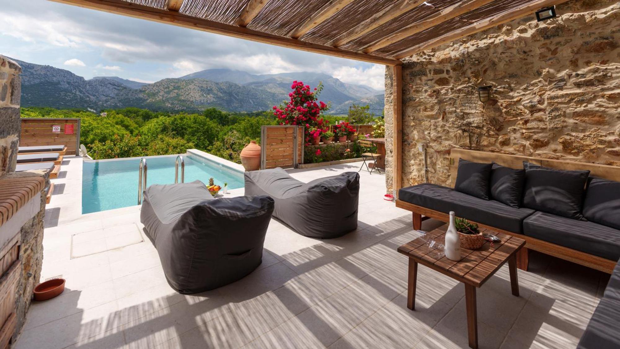 Lasithi Luxury Villa Mesa Lasithi Exterior photo