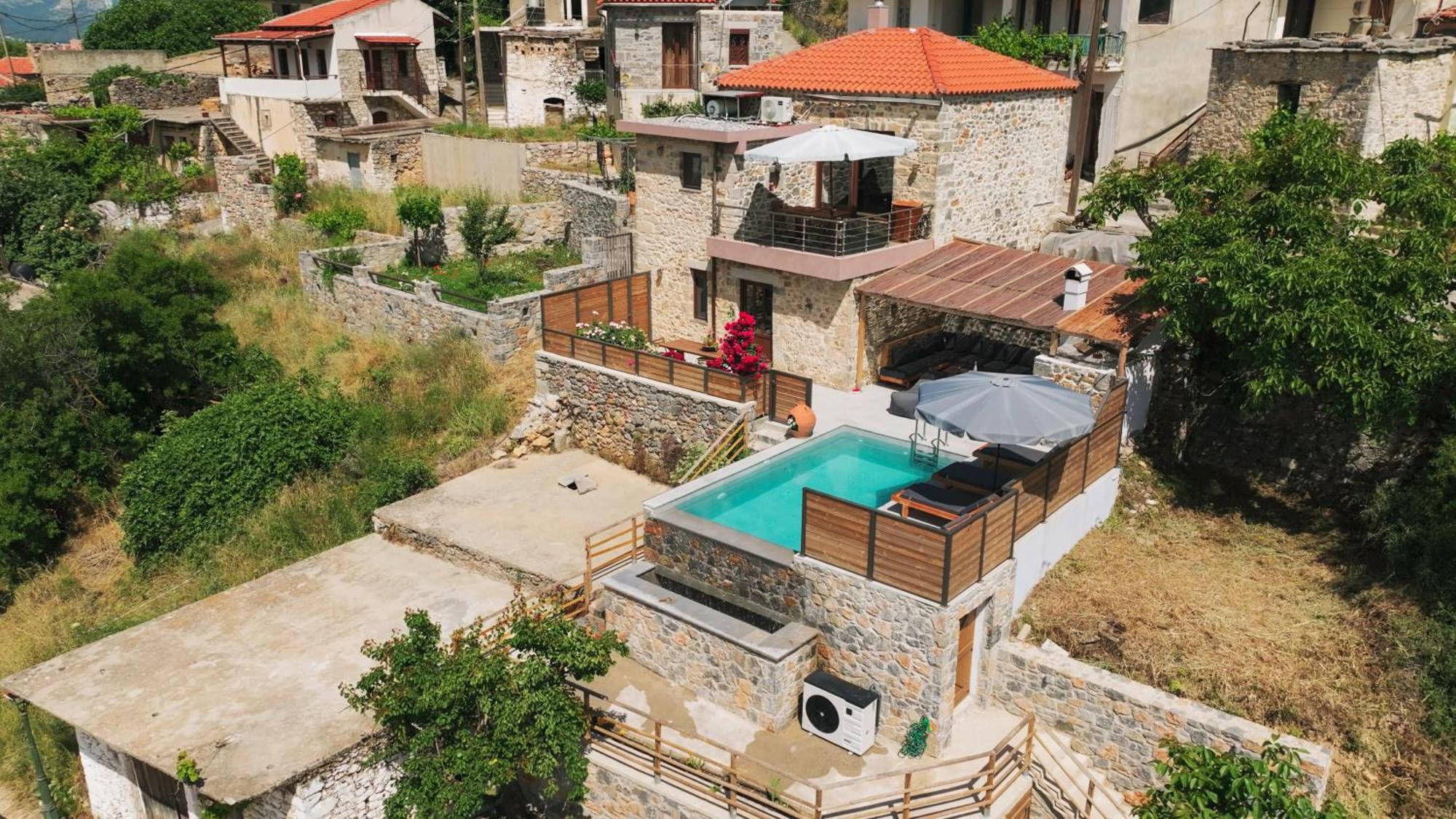Lasithi Luxury Villa Mesa Lasithi Exterior photo